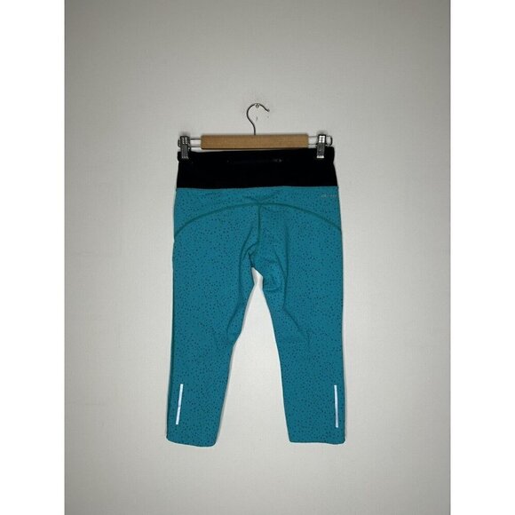 Nike Pro Dri Fit Workout Running Capri Cropped Leggings Pants Blue Size Small - Picture 7 of 10